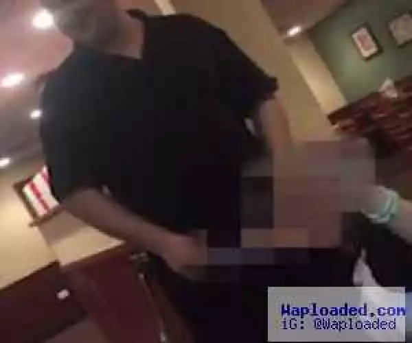 Video: Woman Performs Sex Act on A Waiter In Public